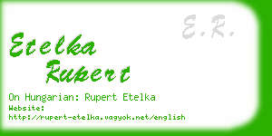 etelka rupert business card